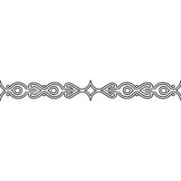 Elegant Black Ornamental Border on White, Minimalist vector
