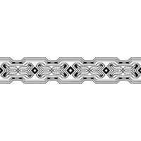 Geometric Band Pattern in Gray and White Modern Minimalist vector