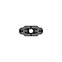 Abstract Circuit Board Technology, Data, Energy, Minimalist vector