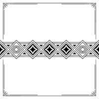 Decoinspired Geometric Border on Gradiant Background vector