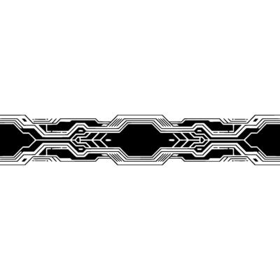 Abstract Black And White Circuit Board, Technology Background