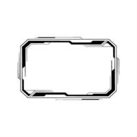 Futuristic Ui Frame, Minimalist Tech Background vector