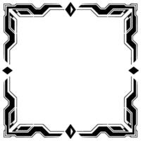 Geometric Art Deco Frame Futuristic, Empty Space vector