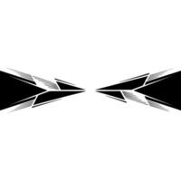 Abstract Geometric With Black Triangles On White Background vector