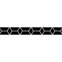Geometric Diamond Border In Black On White, Minimalist vector