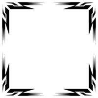 Geometric Abstract Frame Border, Futuristic Element vector