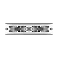 Minimalist Christmas Ornament Border On Light Gray vector