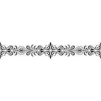 Elegant Black Floral Border On White Gradient Background vector