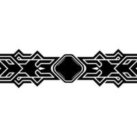 Geometric Border Element, Black And White, Abstract vector