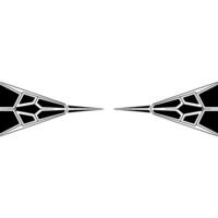 Geometric Abstract Black And White Symmetry vector