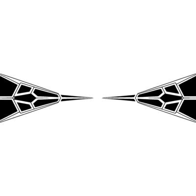 Geometric Abstract Black And White Symmetry