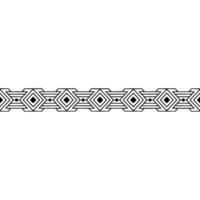 Geometric Border Element Art Deco On White Background vector