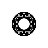 Abstract Circuit Board Tech, Innovation, Data Processing Concept vector