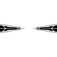 Futuristic Tech, Black And White Digital, Elegant Minimalism vector