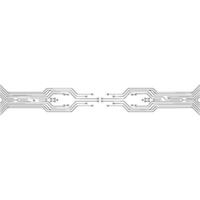Circuit Board Abstract In Minimalist Gray, Technology Background vector