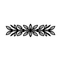 Minimalist Laurel Leaf Border With Red Berries, Element vector