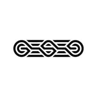 Geometric Abstract Line Art, Black White, Minimalist vector