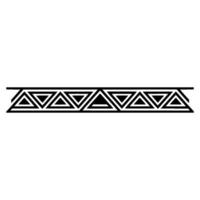 Geometric Black White Triangle Border Element vector