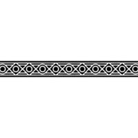 Minimalist Geometric Border Black White Repeating Pattern vector