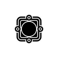 Abstract Geometric With Circles Squares vector