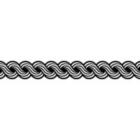 Minimalist Intertwined Pattern, Black, White, Gray, Geometric vector