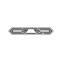 Geometric Line Ornament On Light Gray Background vector