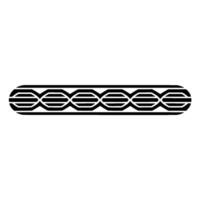 Geometric Pattern Border Black And White Minimalist vector