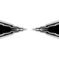 Abstract Tech, Symmetry, Futuristic Interface Background vector