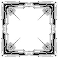 Art Deco Frame Illustration Geometric Border, Decorative vector