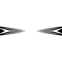 Abstract Geometric Composition Black Stripes On White Backdrop vector