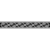 Minimalist Decorative Band Black White Abstract vector