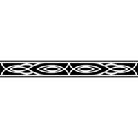 Minimalist Black And White Celtic Knot Border On A Gradient Background vector