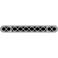 Celtic Knotwork Border Element, Minimalist, Illustration vector