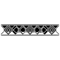 Geometric Border With Diamonds Abstract, Elegant Monochrome vector