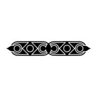 Geometric Black And White Border Element Minimalist vector