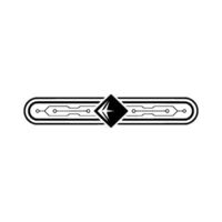 Futuristic Tech Bar Abstract Element On White vector