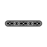 Black White Ornate Border On White Background Minimalist vector