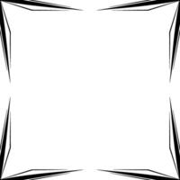 Geometric Black And White Frame Border, Minimalist, Elegant, For Background vector