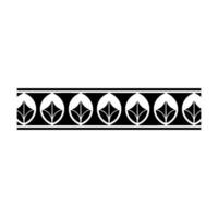 Geometric Pattern Border In Minimalist Black And White vector