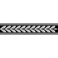 Elegant Leafy Border In Black And White On Gradated Background vector
