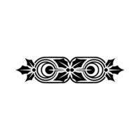 Black Geometric Border On White Background Decorative Element vector
