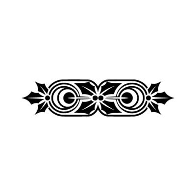 Black Geometric Border On White Background Decorative Element