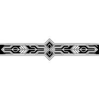 Geometric Border Element, Art Deco Style, Minimalist, Modern vector