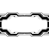 Minimalist Tech Frame Futuristic Interface, Blank Space vector
