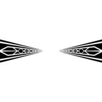 Abstract Geometric Perspective In Black And White vector