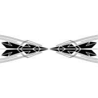 Minimalist Abstract Symmetry Black Geometric Shapes On White Background vector