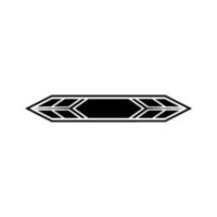 Minimalist Black Geometric Element On White Background vector