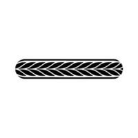 Minimalist Black White Leaf Border, Decorative Element, Abstract vector