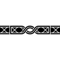 Black And White Intricate Border, Element vector