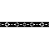 Geometric Black And White Border For Digital Art And vector